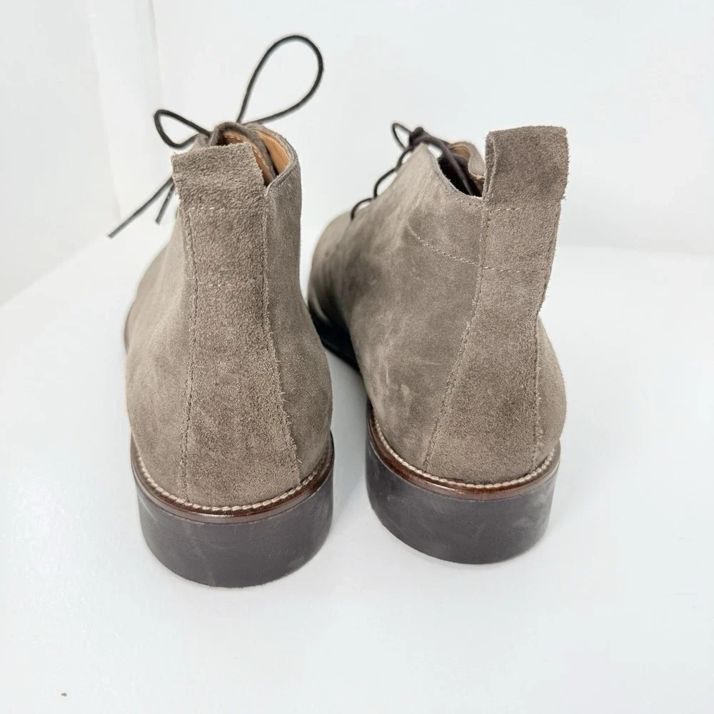Massimo Dutti Gray Suede Chukka Desert Boots Mens EU 45 US 12 7844/222/902
